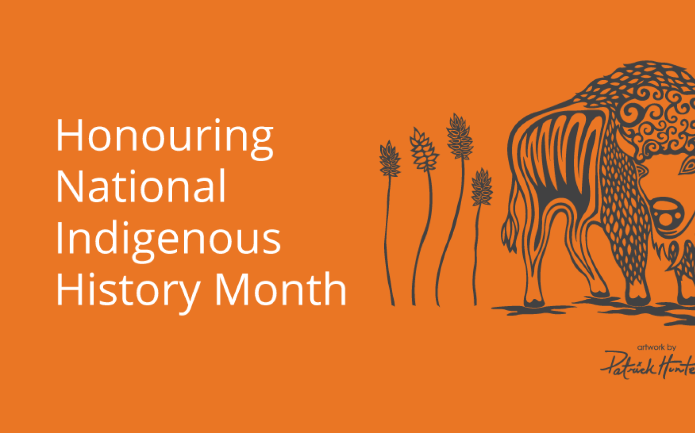 Graphic with caption Honouring National Indigenous History Month
